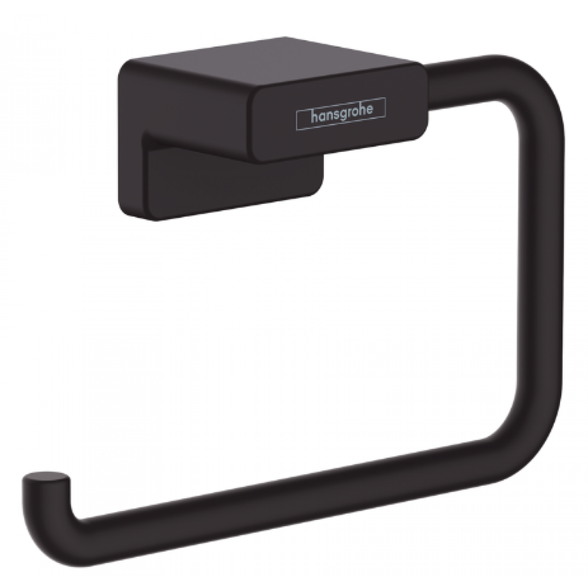 Hansgrohe AddStoris 黑色衛生紙架 (壁掛式/隱藏式固定)